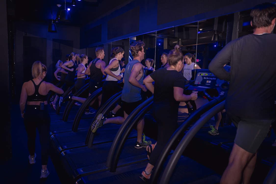 A MYSTRYDE cardio workout class in Boston — featured in Fit Scene Boston's World Heart Day guide to the best cardio workouts in the city.