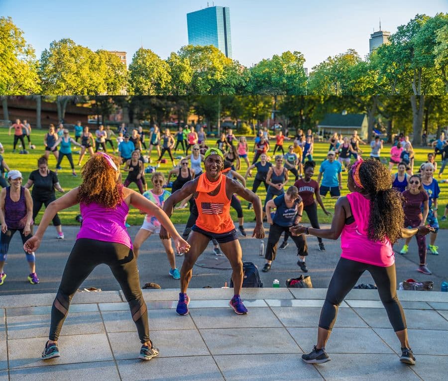 Froca Fitness part of Boston's free outdoor fall workouts guide by Fit Scene Boston.